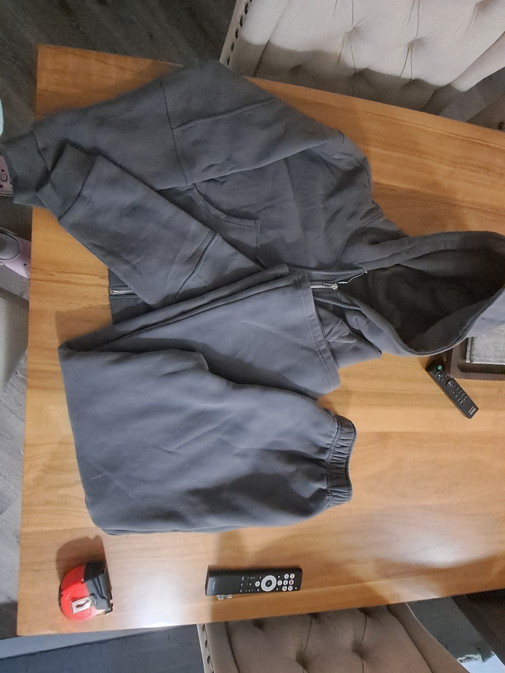 Wide Leg Drawstring Sweatpants - Gray - Picture 11 of 14